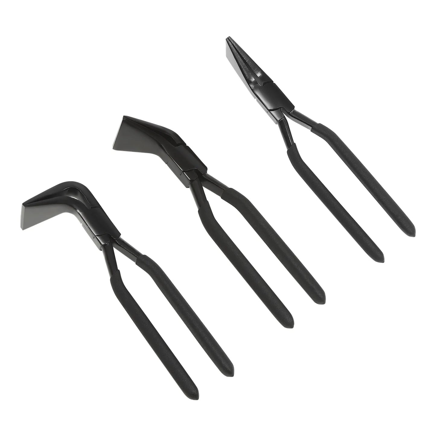 CNCEST 3 Piece Metal Bending Pliers Set Straight 45 Degree 90 Degree