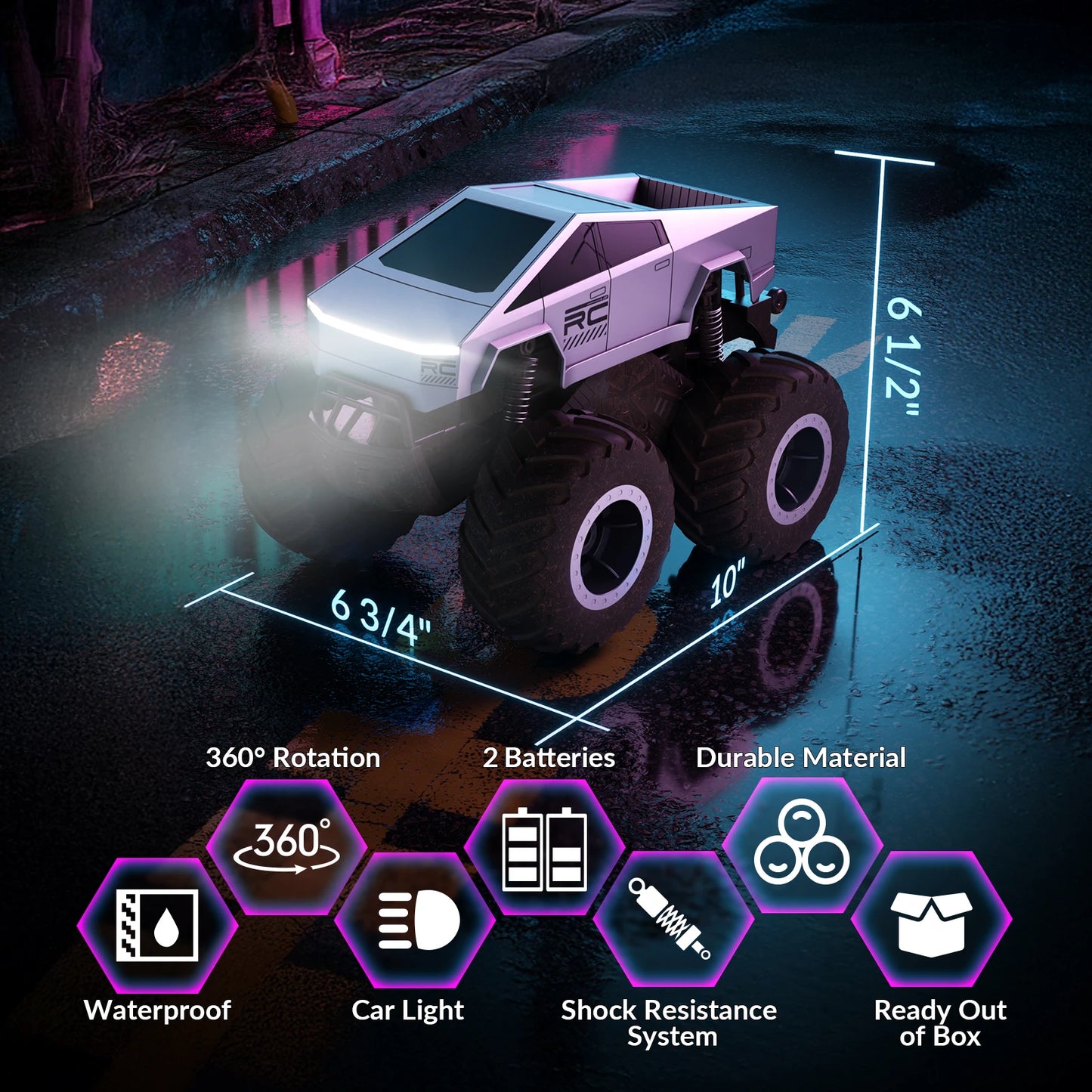 RACENT STEMTRON Amphibious RC Car All Terrain Off Road