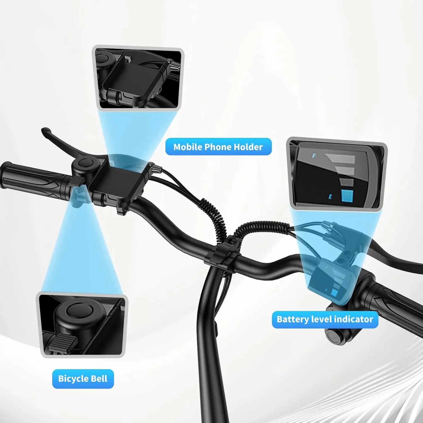 INSDRGNC14 Foldable Adult Electric Bicycle With Seat