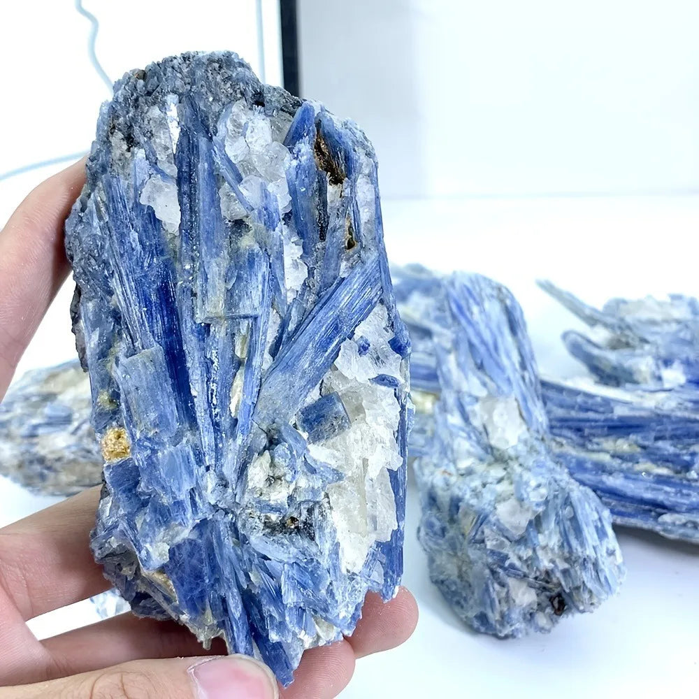 CrystalHola Kyanite Specimen Raw Stone Crystal Healing Home Decor