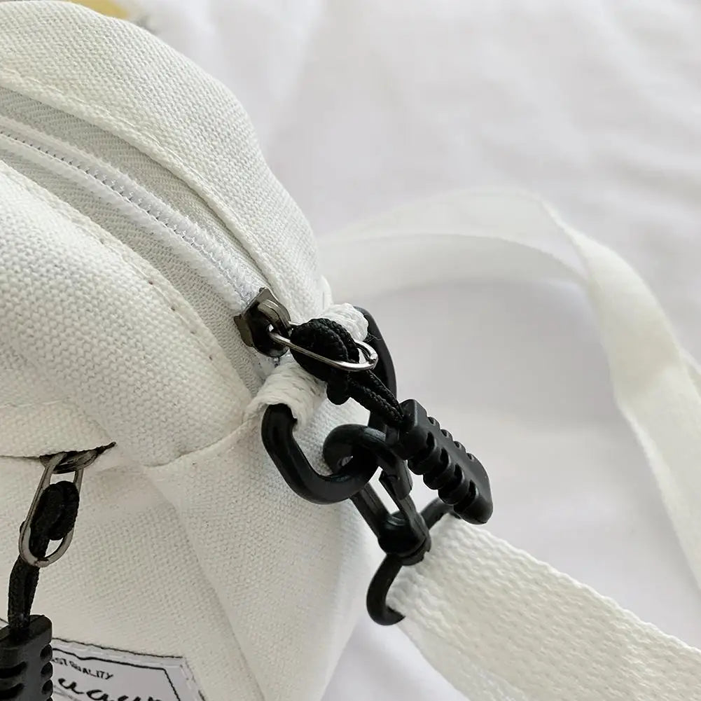 3pcs Women Canvas Patchwork Crossbody Bags Set Casual Mini Handbags