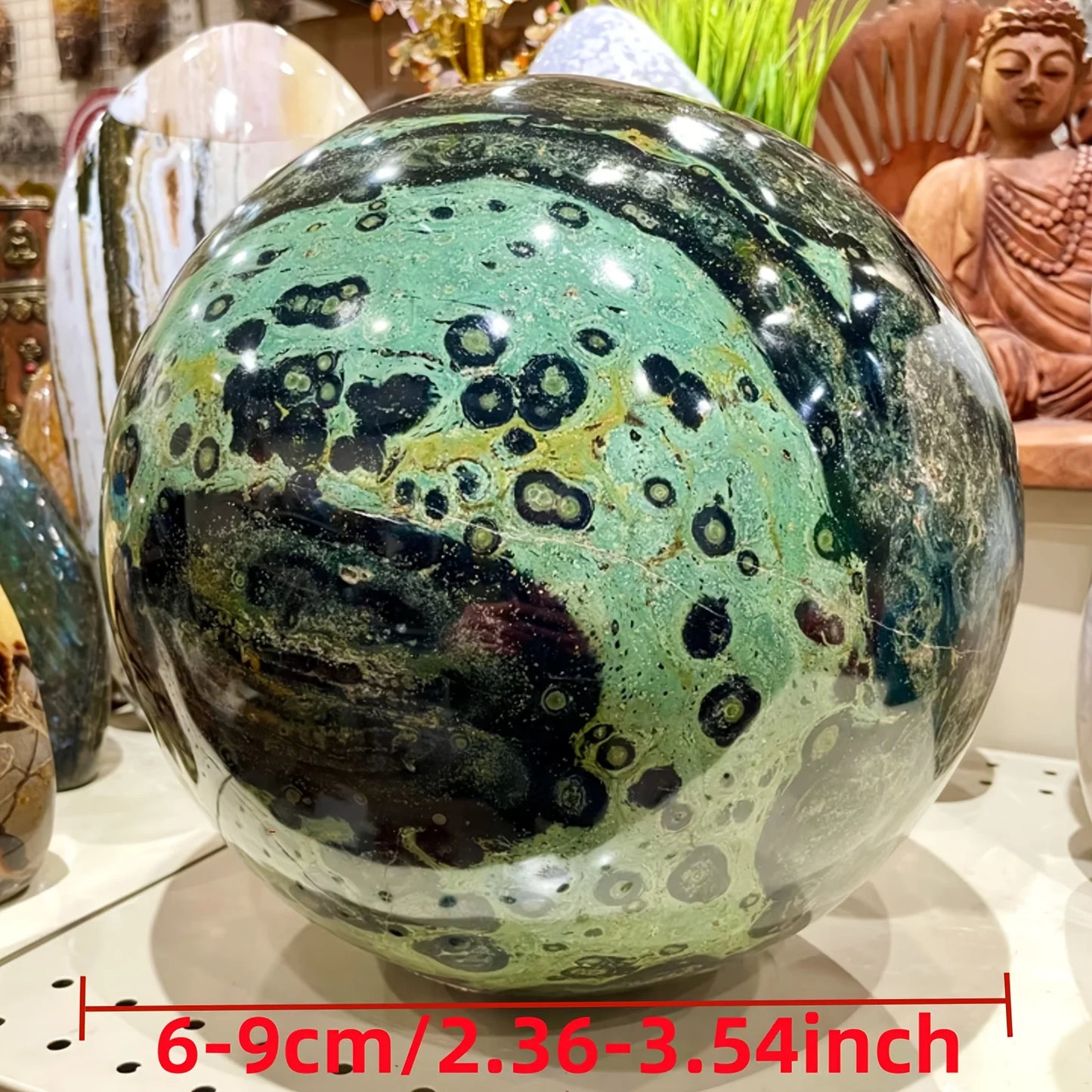 CrystalHola Kambaba Jasper Sphere Polished Stone Ball For Home Decor
