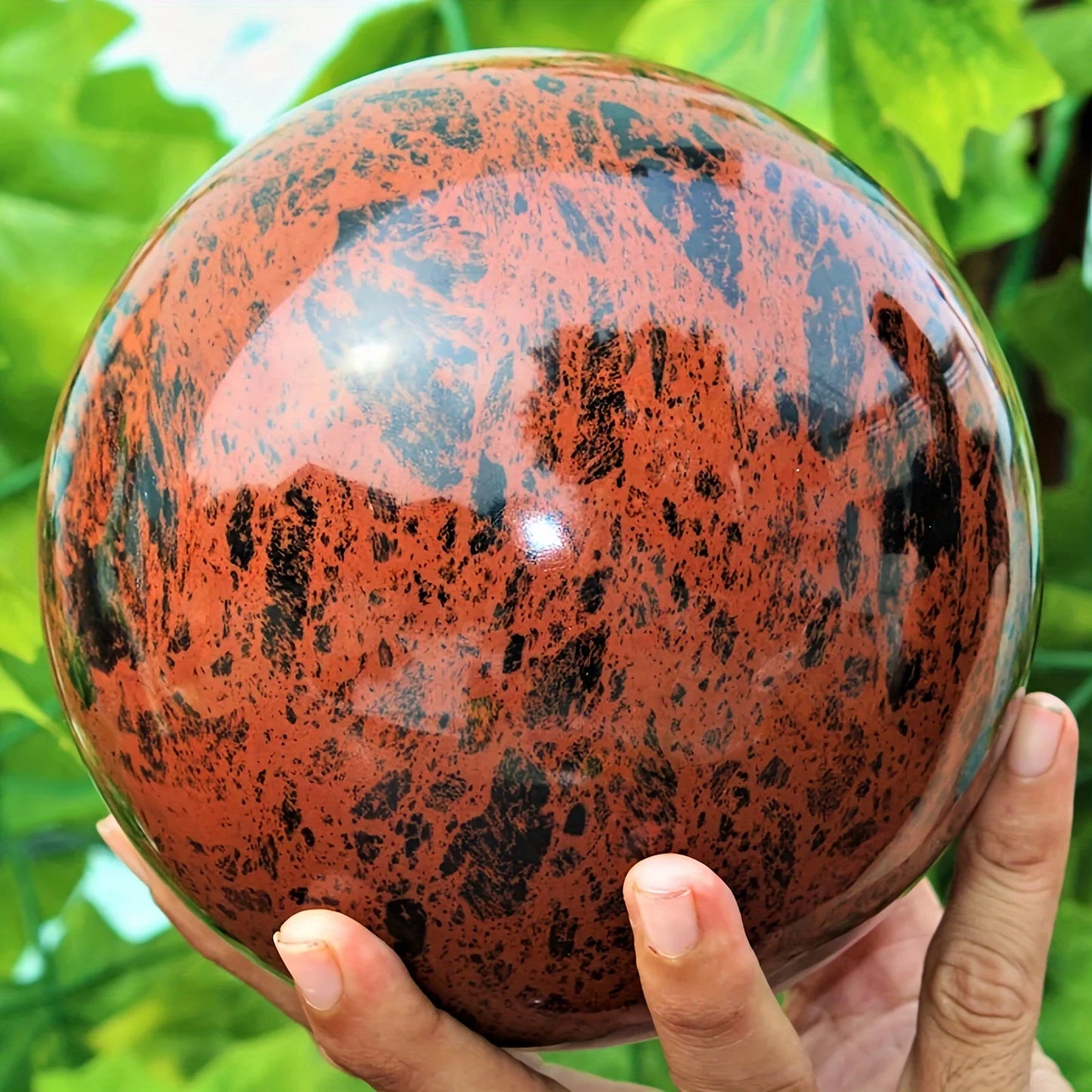 CrystalHola Obsidian Sphere Polished Crystal Display Piece