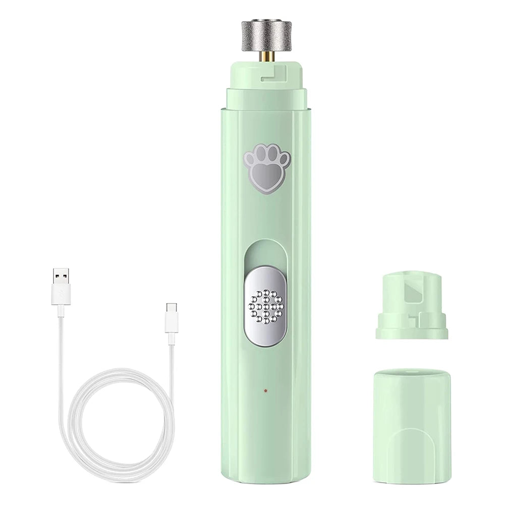 Shunmaii Electric Dog Nail Grinder USB Rechargeable Two Speed LED