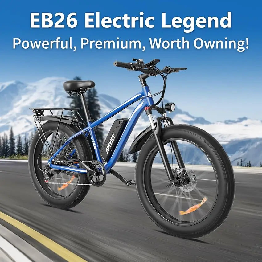 AMYET EB26 Electric Bike 1500W 48V 15Ah Fat Tire