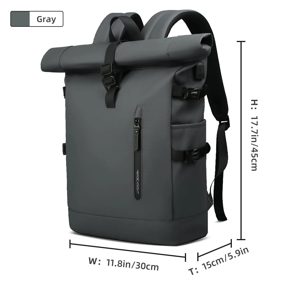 HK Expandable Travel Backpack Waterproof Laptop Bag