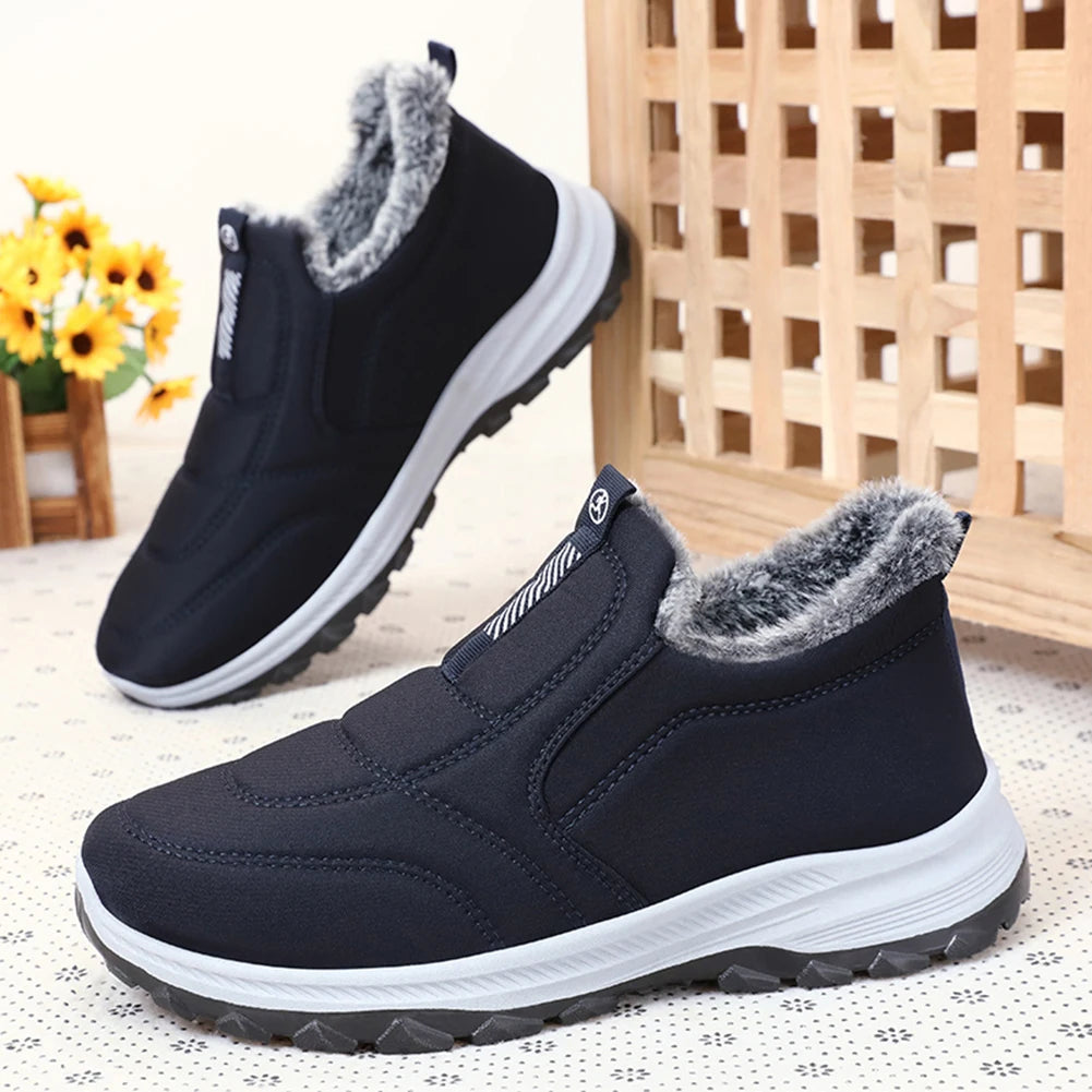 Warm Walking Shoes Thermal Ankle Boots Winter Travel Hiking