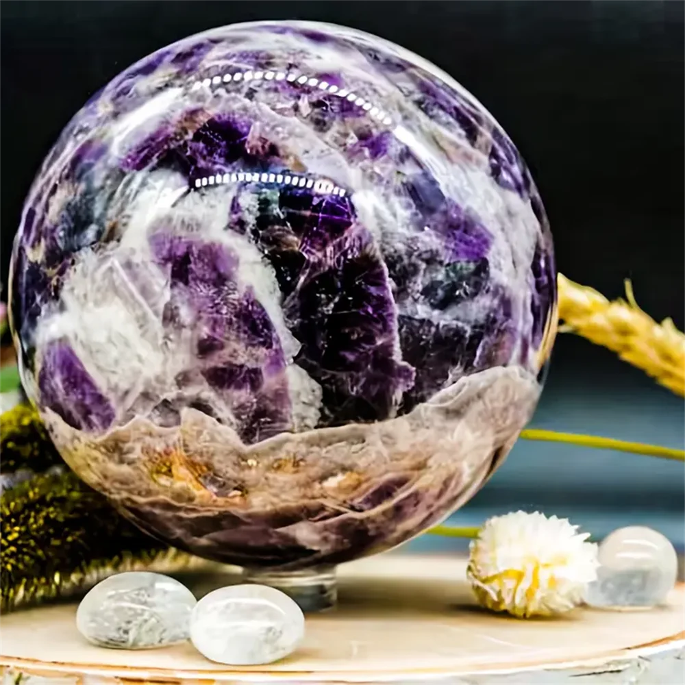 CrystalHola Dream Hand Carved Quartz Sphere For Elegant Home Decor