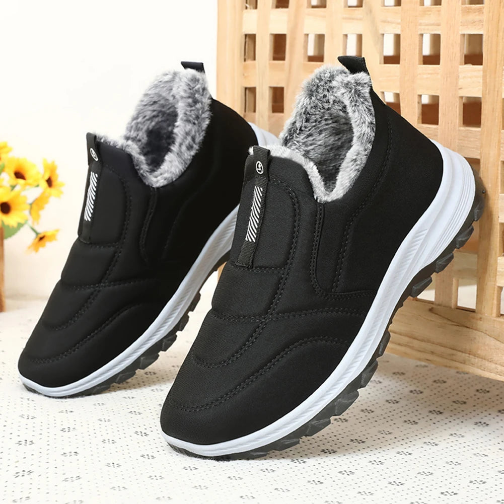 Warm Walking Shoes Thermal Ankle Boots Winter Travel Hiking