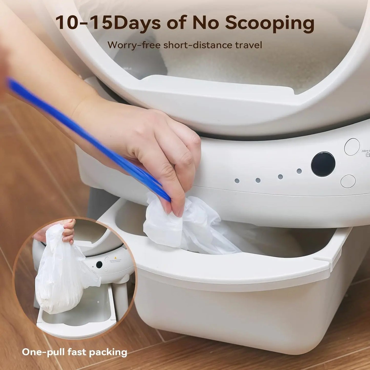 Self Cleaning Litter Box: Automatic Litter Box Self Cleaning for Multiple Cats Auto Robot with Dual Safety, Customized