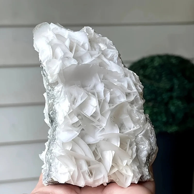 CrystalHola Rose Calcite Mineral Specimen UV Reactive Home Decor