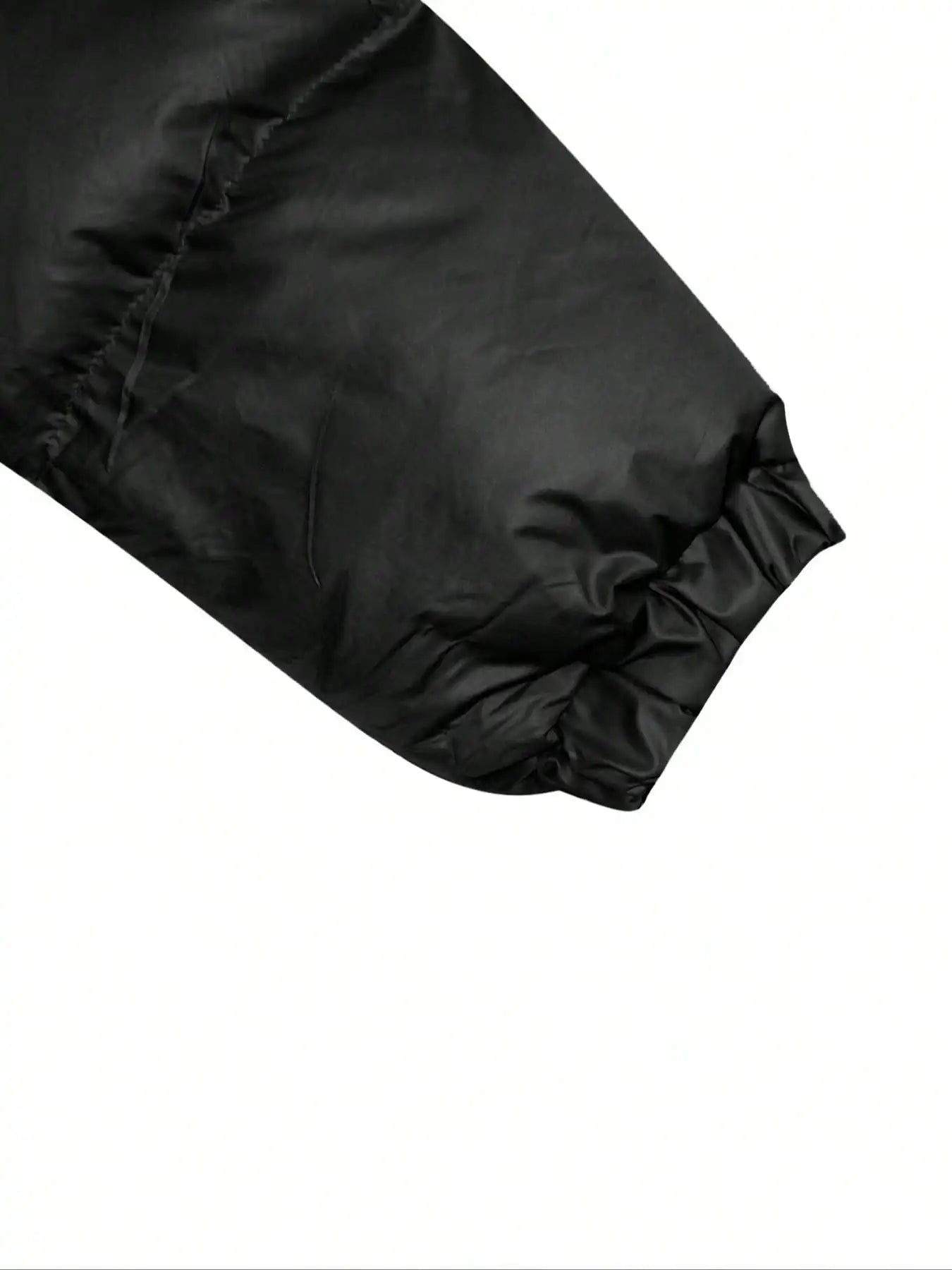 Women's Short Stand Collar Bomber Jacket with Zipper Front, Warm Puffer Style for Winter