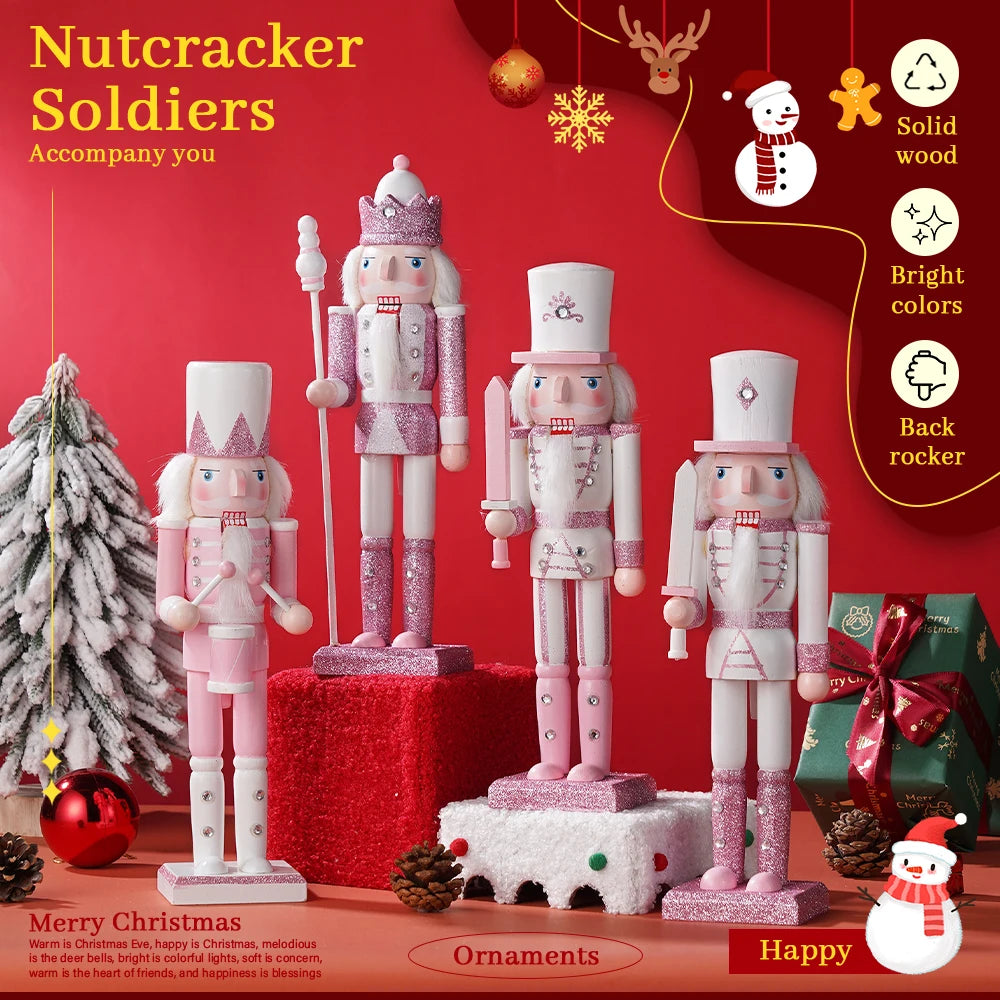 Nutcracker Soldier Wooden Handmade Figurine Christmas Decor Gift