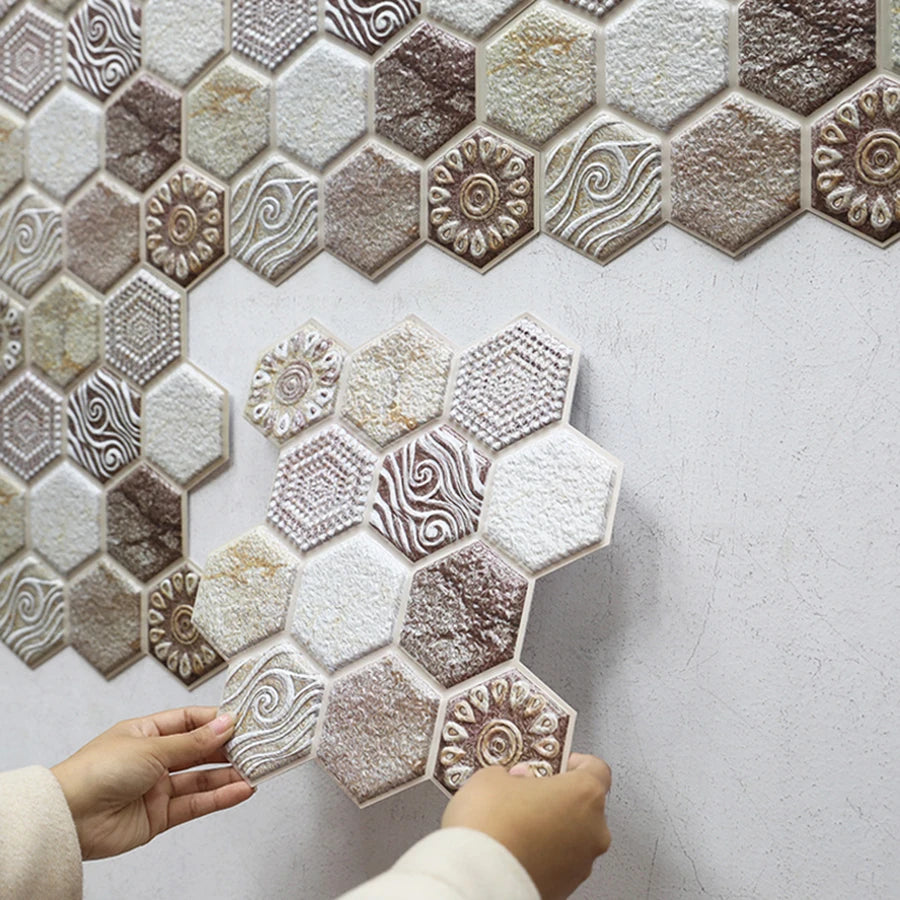 Self Adhesive Vinyl Wall Stickers Abstract Pattern European Style Peel And Stick