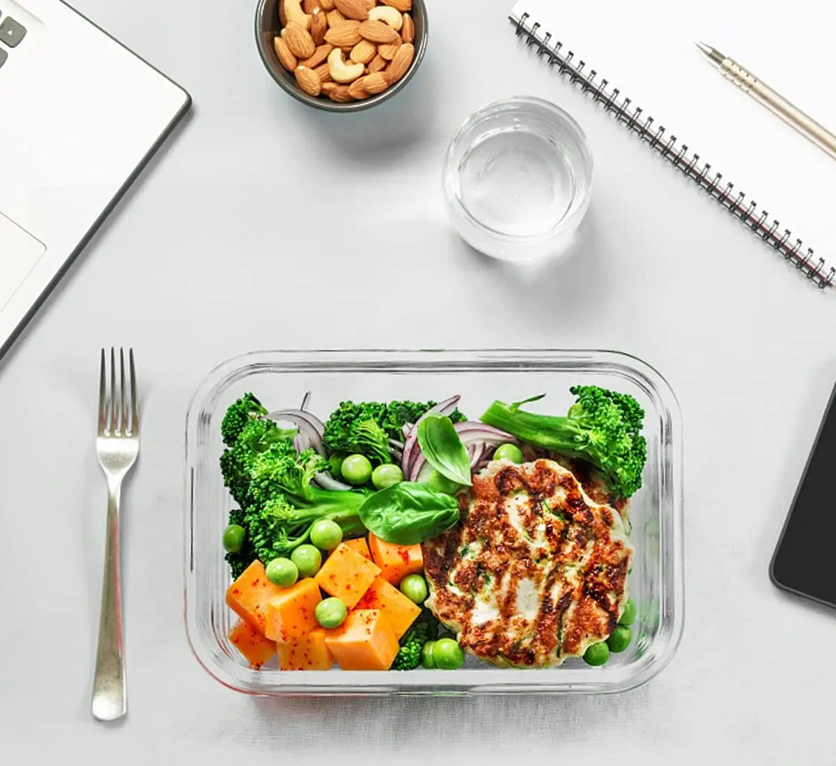 30-Piece Glass Food Storage Set with Snap Lids - Airtight, Microwave & Dishwasher Safe Meal Prep Containers