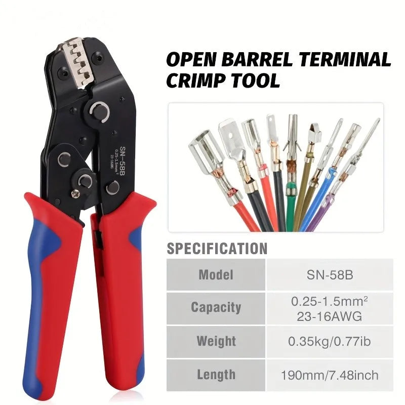 NONEDIY Ratcheting Terminals Crimp Pliers With Interchangeable Dies
