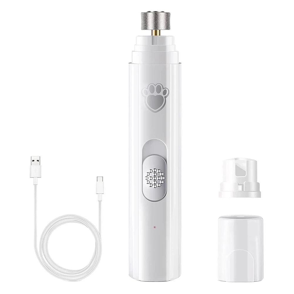 Shunmaii Electric Dog Nail Grinder USB Rechargeable Two Speed LED
