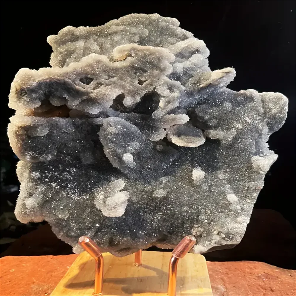 CrystalHola Glittering Sphalerite Crystal Cluster Druzy Geode Mineral Specimen