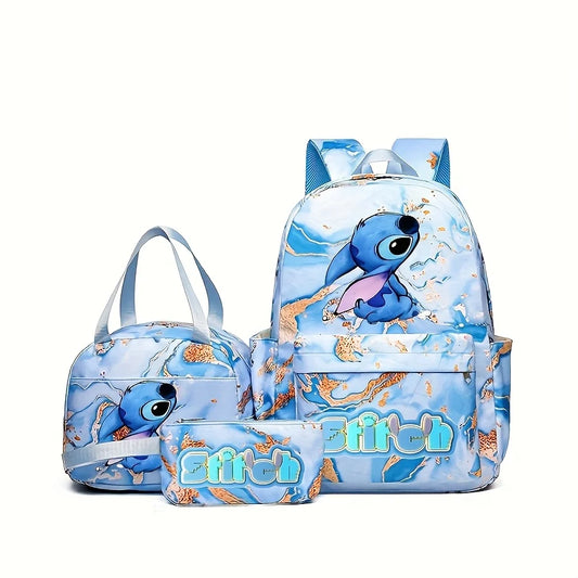Mesuca Stitch Series Cartoon Backpack Outdoor Travel Waterproof