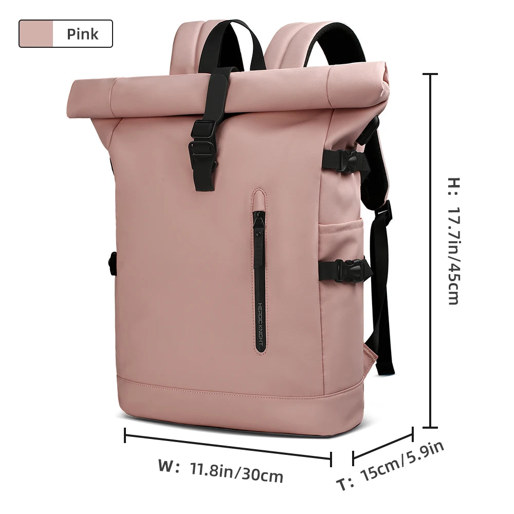 HK Expandable Travel Backpack Waterproof Laptop Bag With USB Port