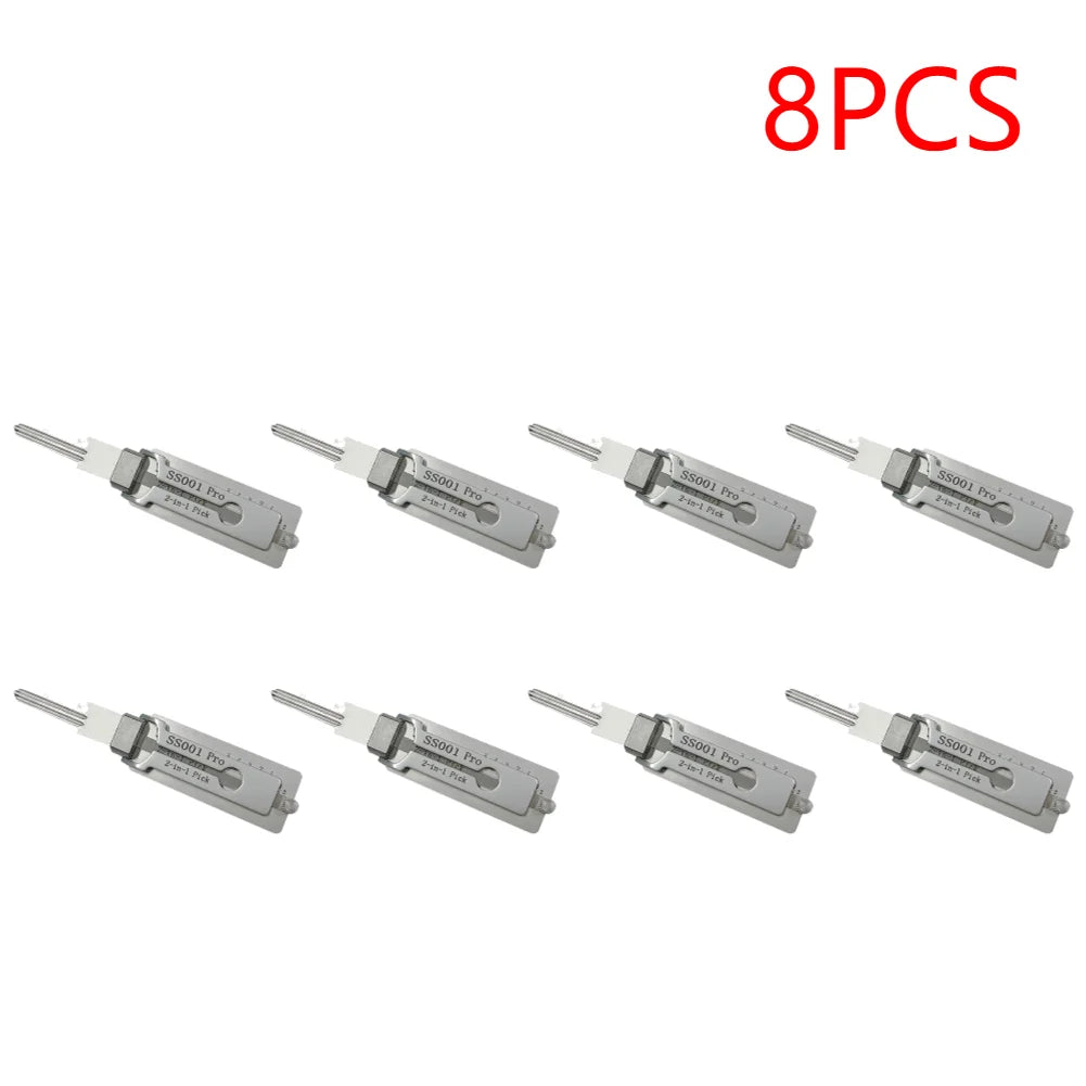 Stainless Steel 2in1 Key Decoder and Precision Hook Tool