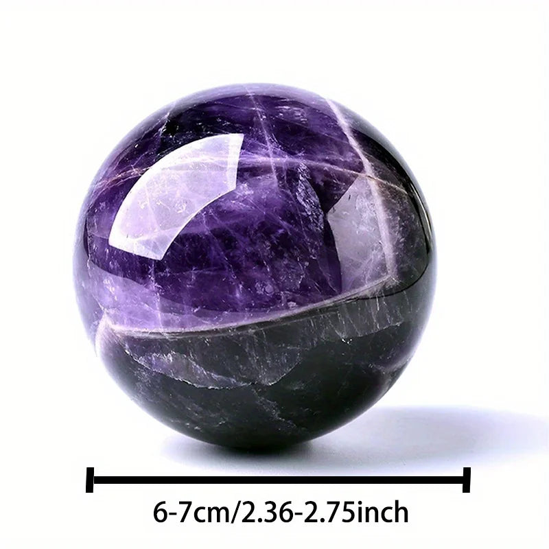 Mystic Amethyst Sphere Decorative Stone Globe For Home Decor