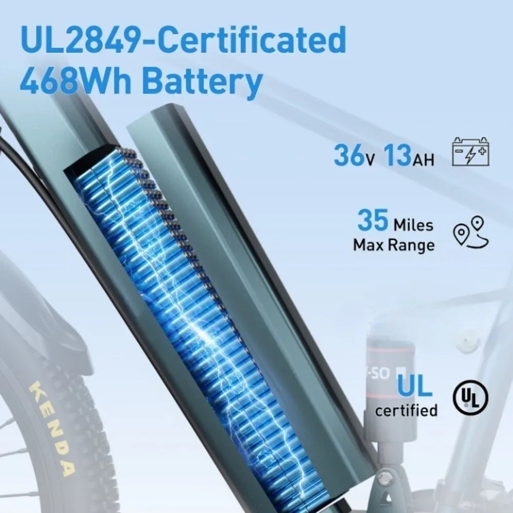 Adults Electric Mountain Bike 36V 500W Peak Motor 21 Speed