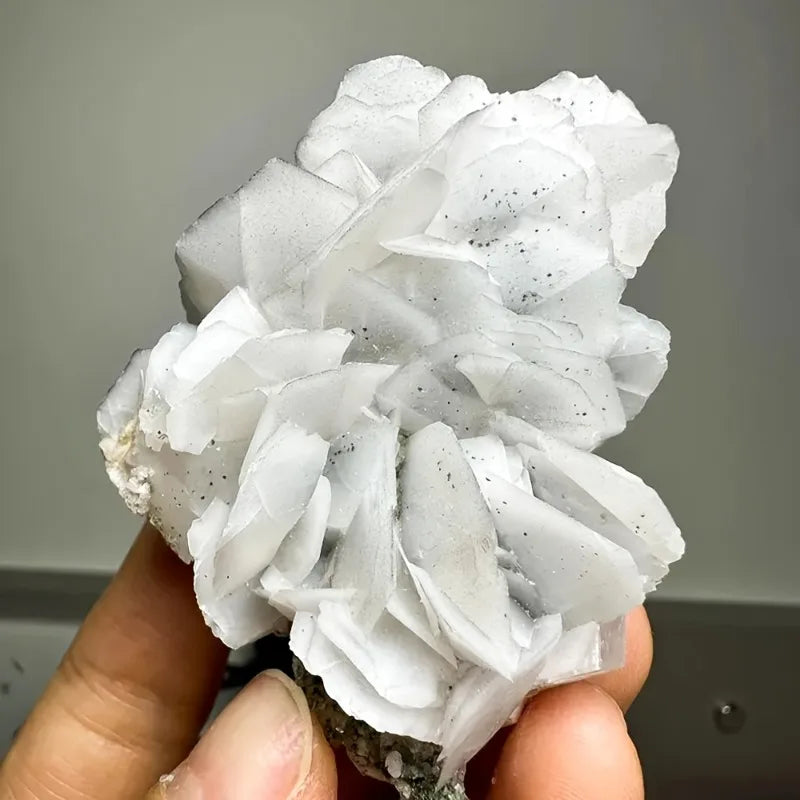 CrystalHola Rose Calcite Mineral Specimen UV Reactive Home Decor