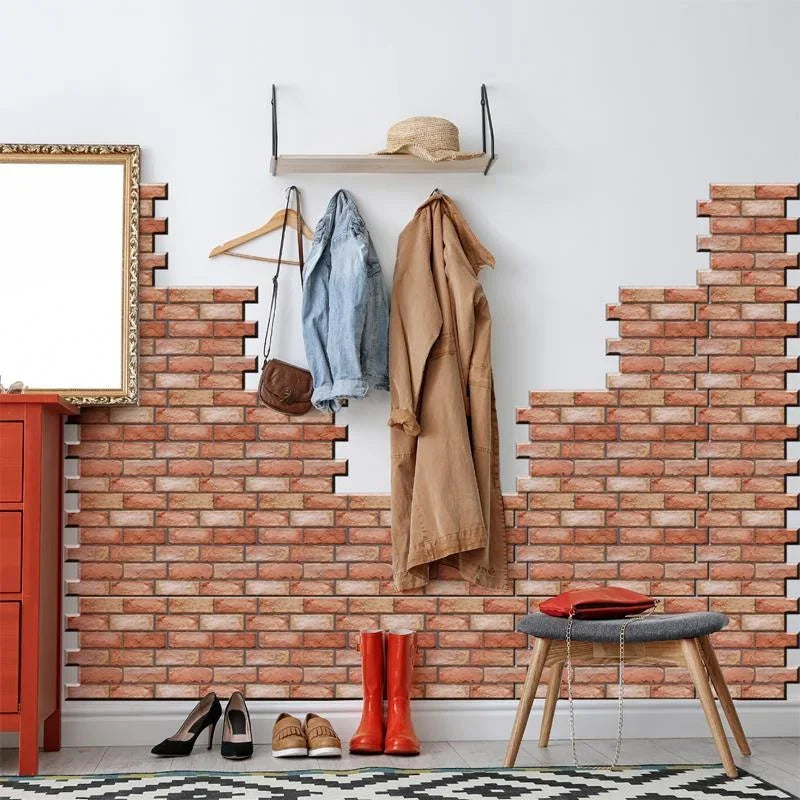3D Imitation Brick Wall Sticker Self-Adhesive Waterproof Decor