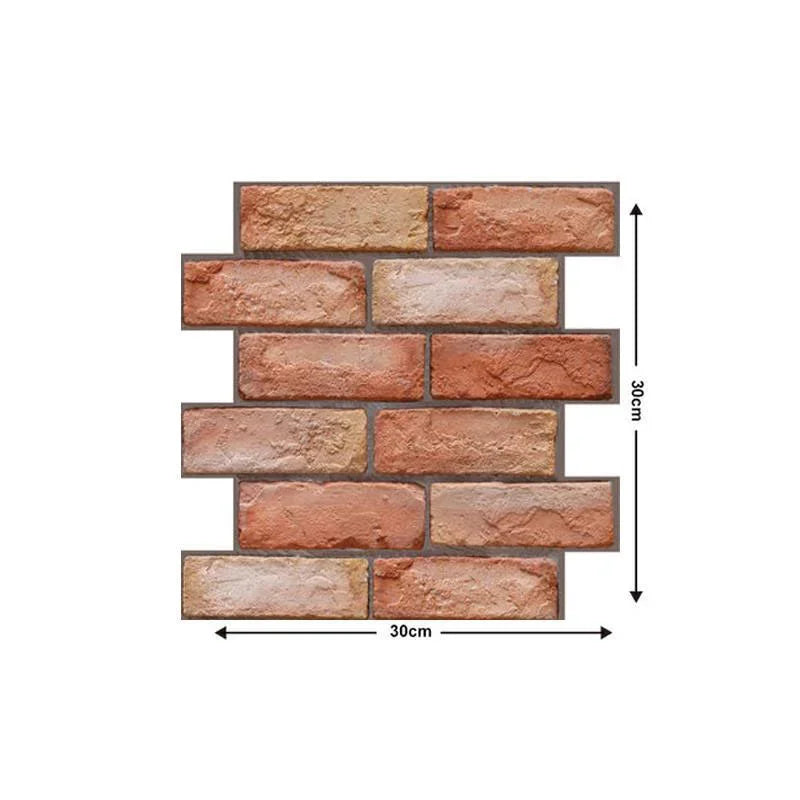 3D Imitation Brick Wall Sticker Self-Adhesive Waterproof Decor