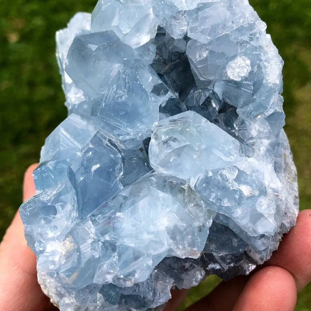 CrystalHola Celestite Geode Cluster Healing Crystal Stone