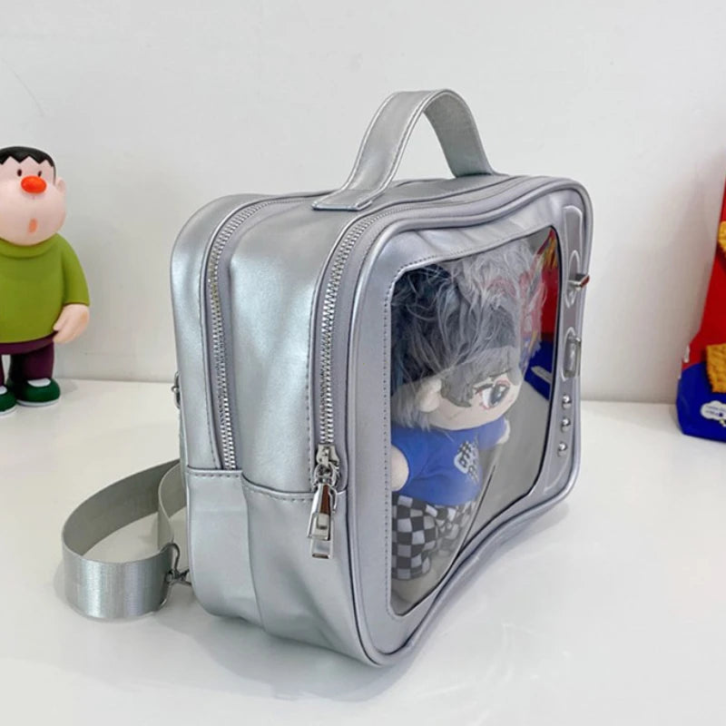Ita Bag Transparent PU Crossbody Bag Harajuku Style For Women