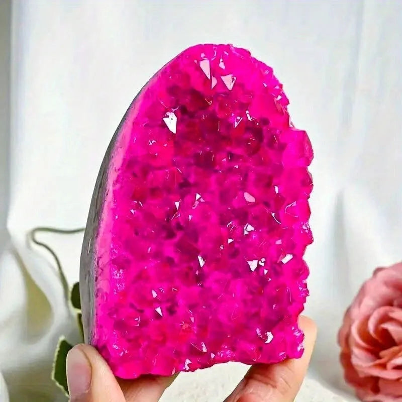 CrystalHola Geode Quartz Crystal Healing Decor Stone