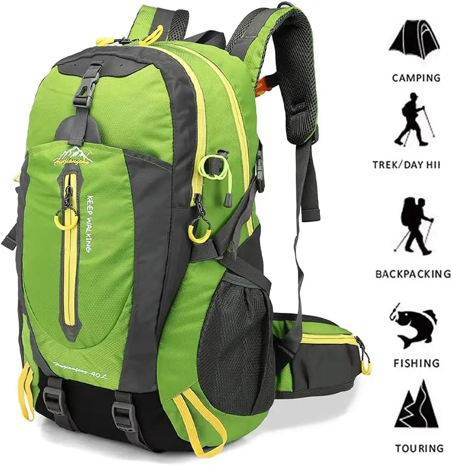 NONECN Lightweight Hiking Backpack Water Resistant Unisex Daypack
