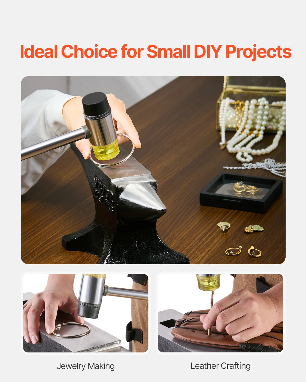 SucceBuy Single Horn Cast Steel Anvil for Blacksmiths