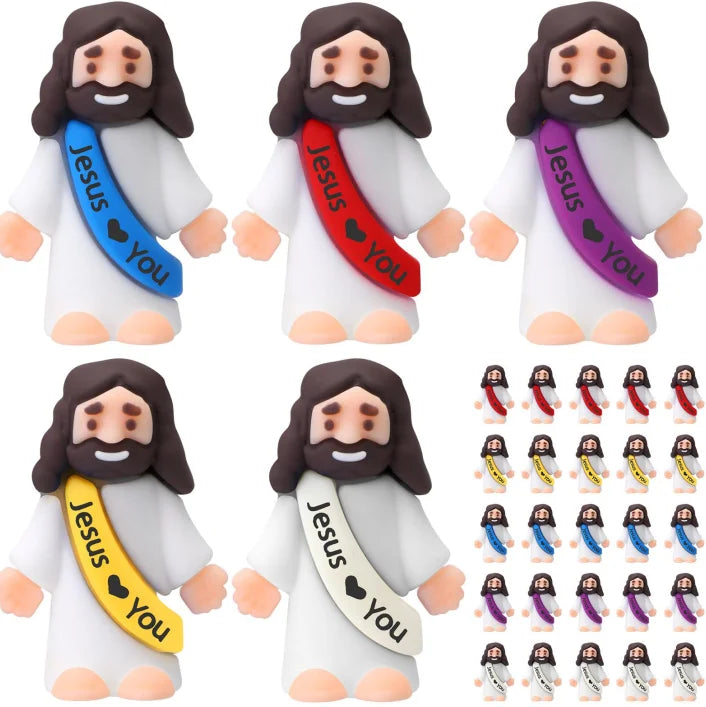 AUKYGGUSH 25Pcs Jesus Loves You Christmas With Letters Ornaments Set