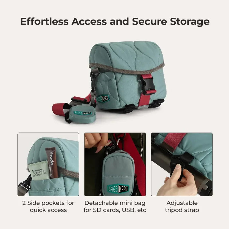 BAGSMART Multi-Function Camera Sling Bag for Women DSLR Crossbody