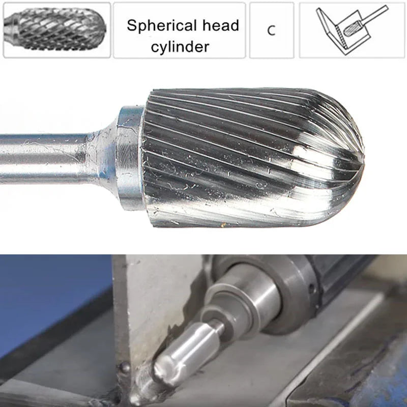 NONED Tungsten Carbide Rotary File Ball Nose Style C For Mould Carving