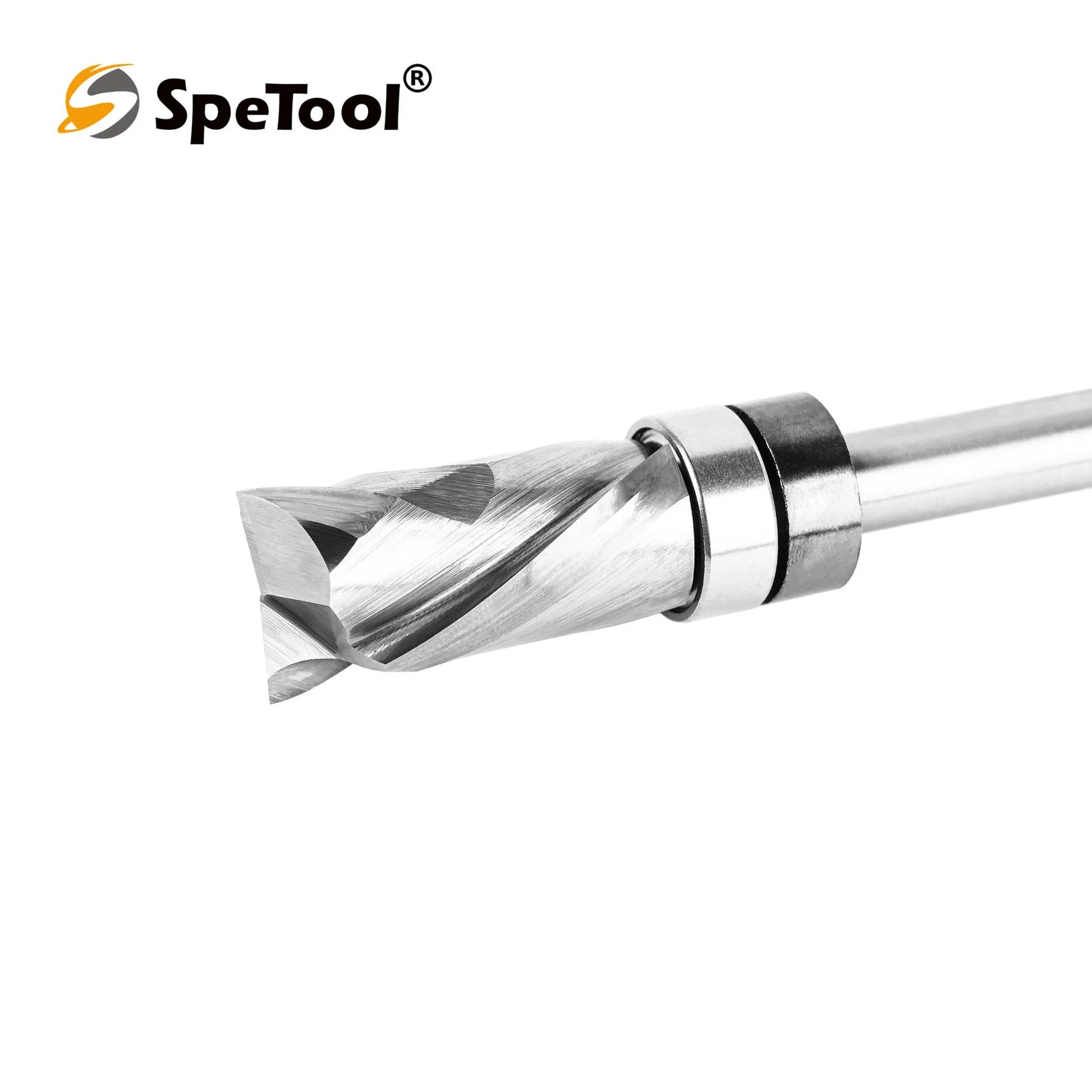 SpeTool Bearing Compression Spiral Flush Trim Router Bit
