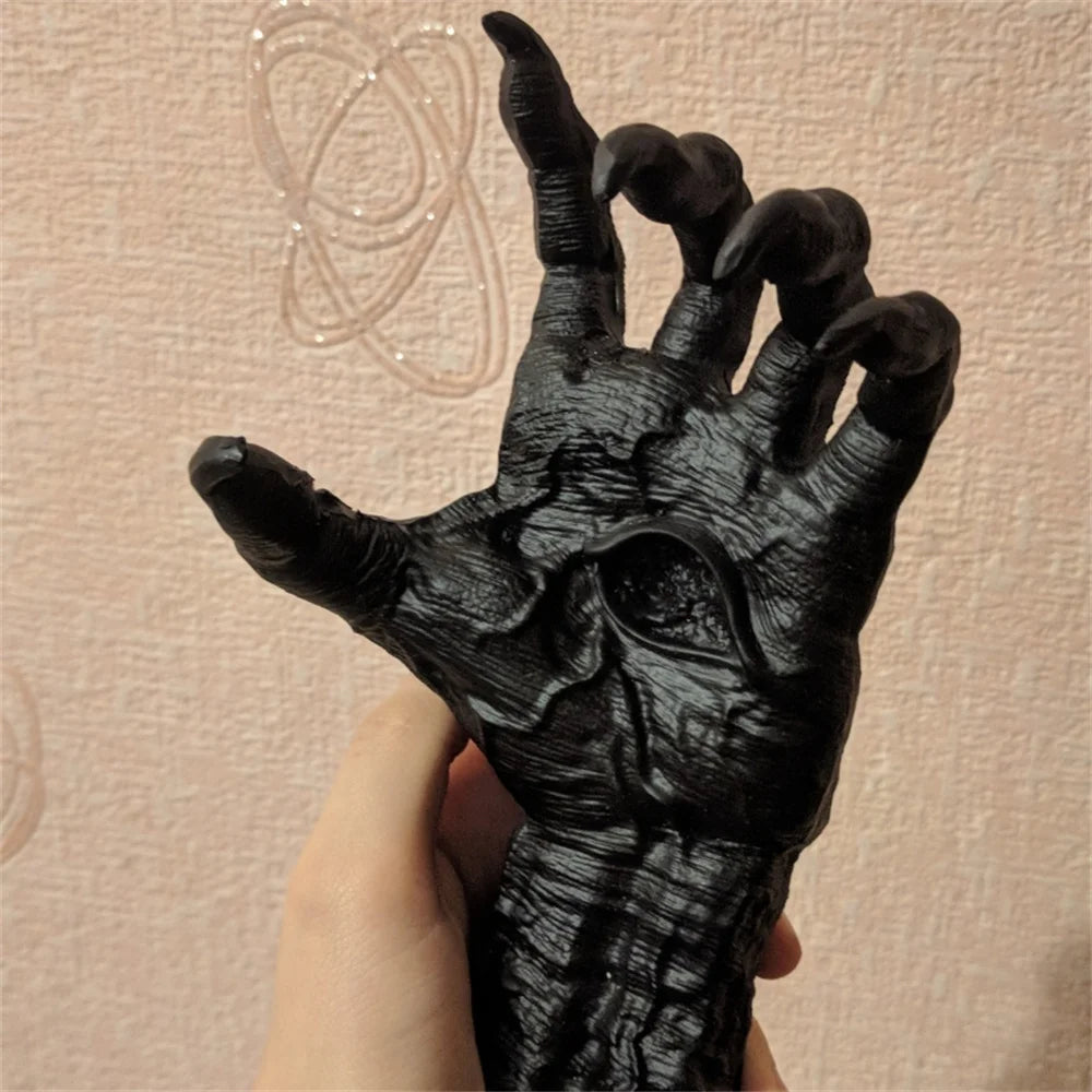 Halloween Witch Hand Statue Gothic Resin Sculpture Decor