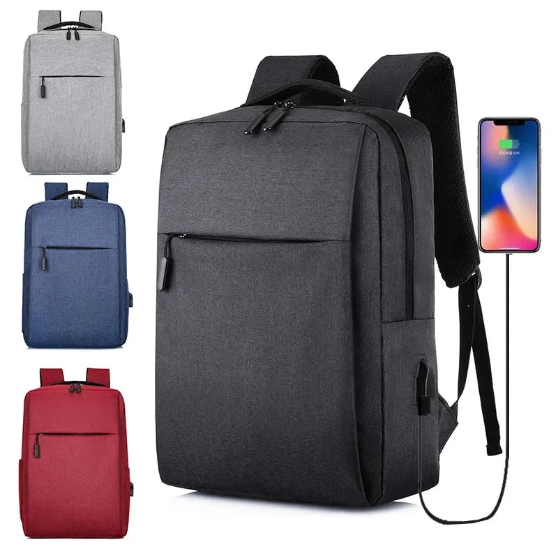 Versatile USB Rechargeable Waterproof Business Laptop Backpack