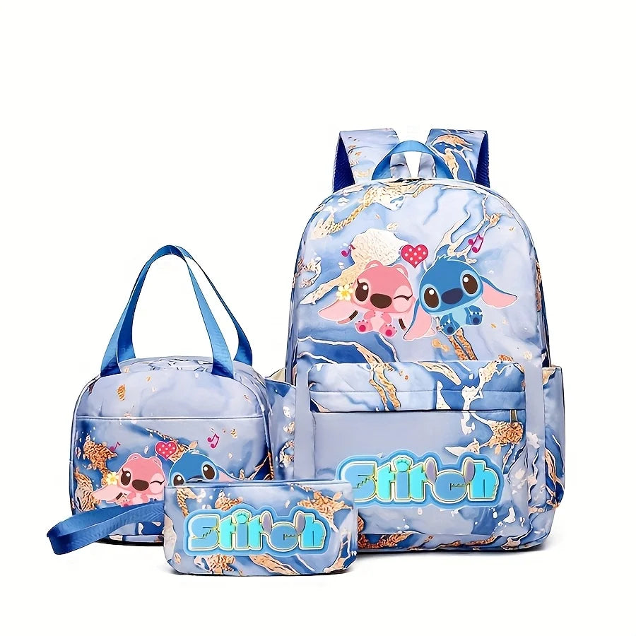 Mesuca Stitch Series Cartoon Backpack Outdoor Travel Waterproof