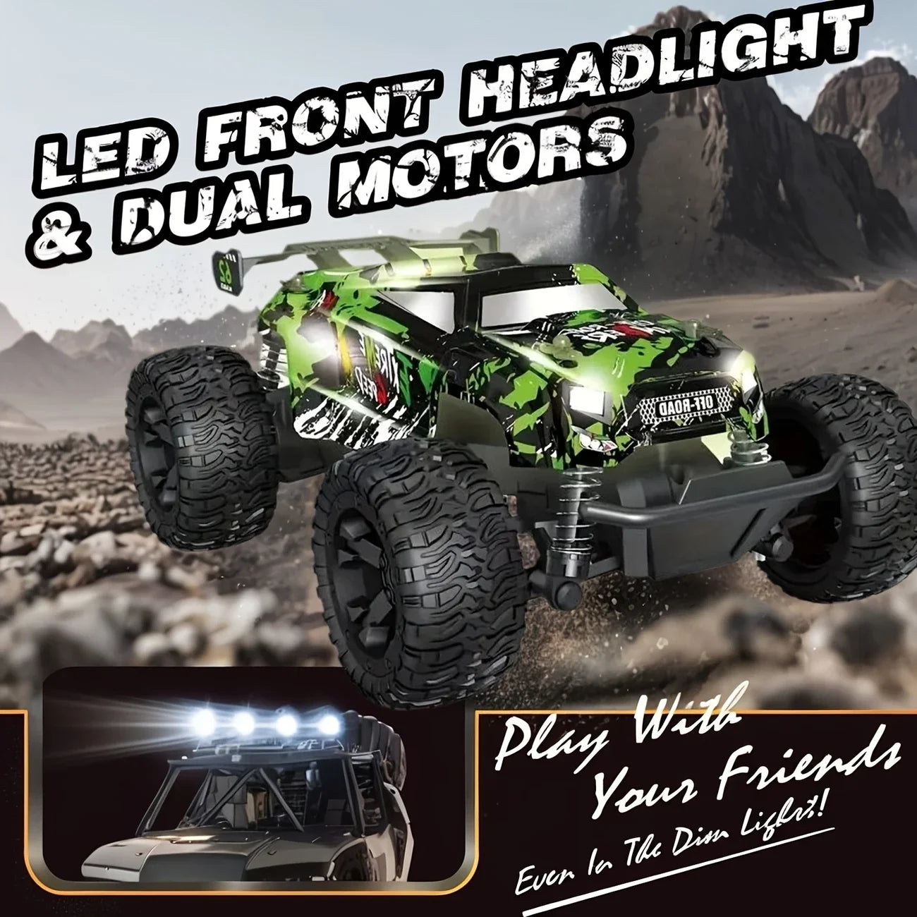 NONED Off-Road RC Car 2.4GHz All-Terrain Durable and Safe Design