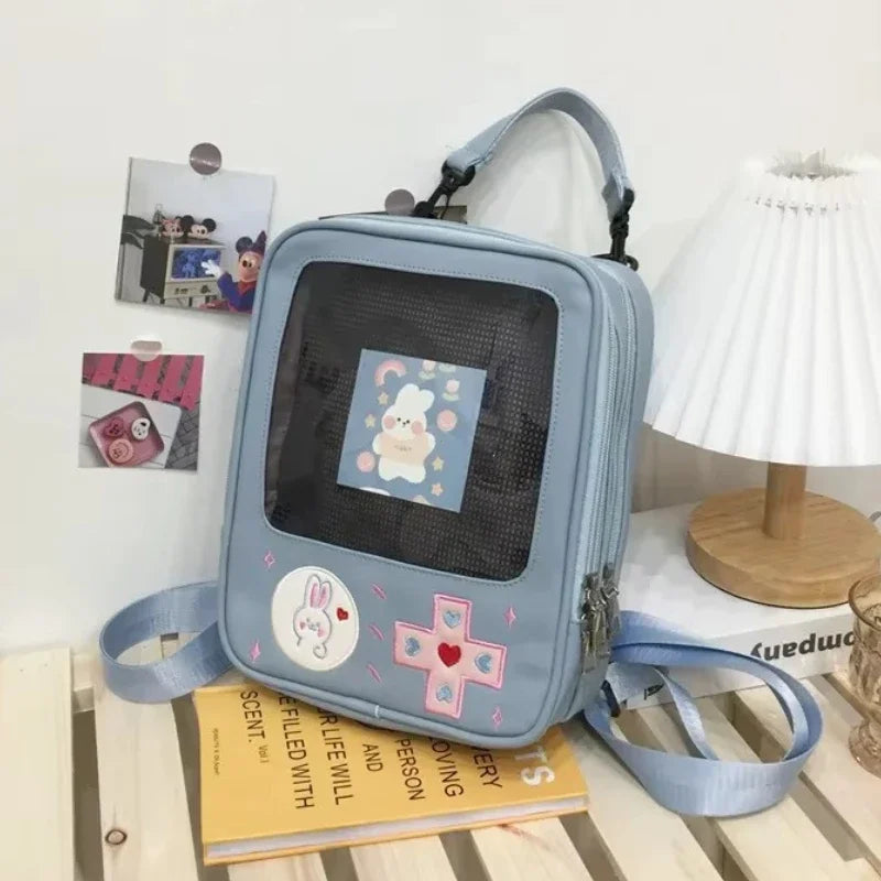 Ita Bag Transparent PU Crossbody Bag Harajuku Style For Women
