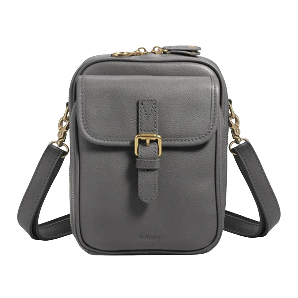 MOJOYCE Leather Crossbody Phone Bag With Adjustable Removable Strap