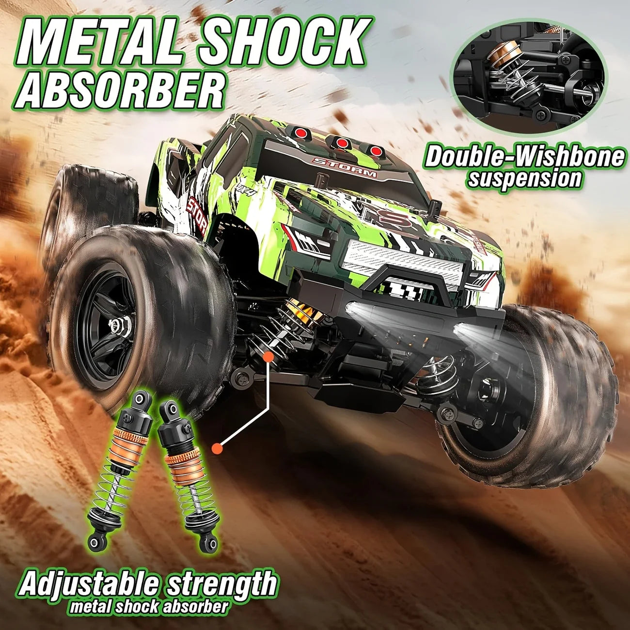 NONED Off-Road RC Car 2.4GHz All-Terrain Durable and Safe Design