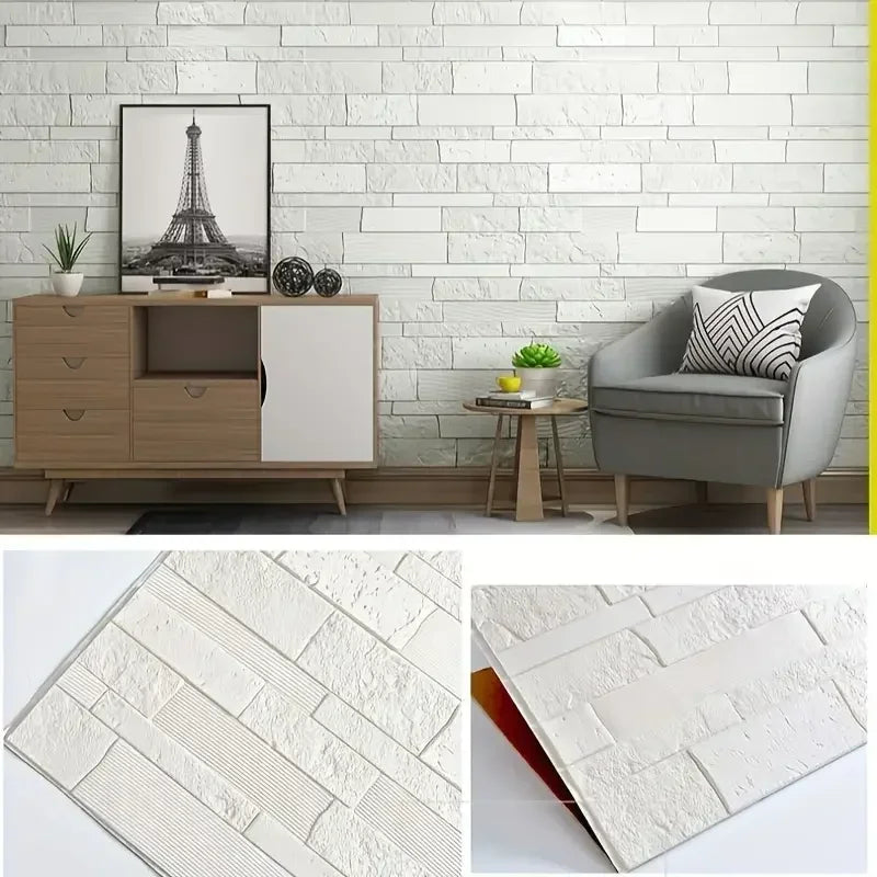 3D Self-Adhesive Wall Sticker Set Waterproof Home Decor