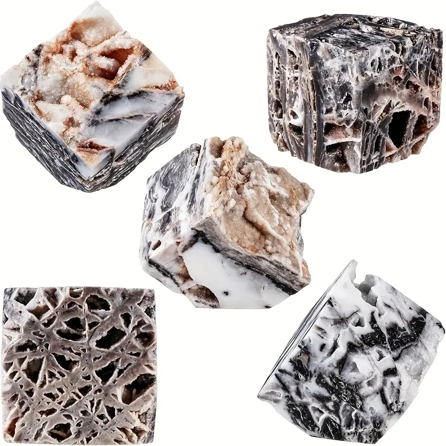 CrystalHola Natural Crystal Sphalerite Cube Druzy Quartz Home Decor