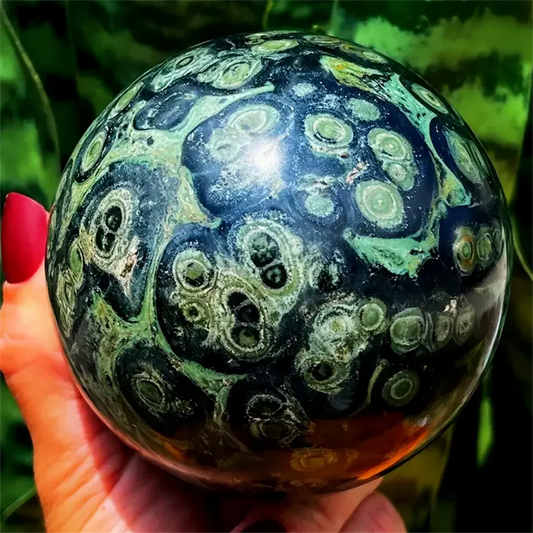 CrystalHola Kambaba Jasper Sphere Polished Quartz Crystal Decor