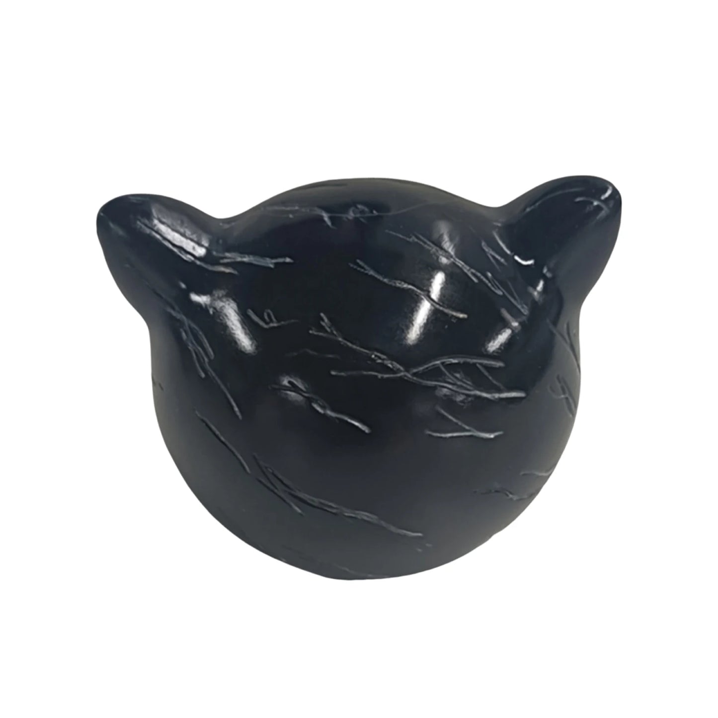 MOJOYCE Luxury Black Cat Stone Sculpture for Home Decor